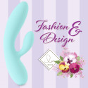 FeelzToys - Wibrator Lea Rabbit niebieski