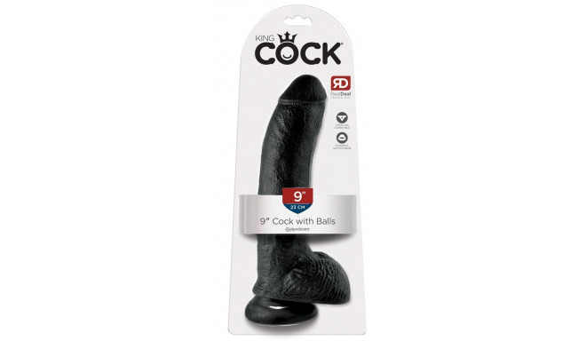 Dildo z przyssawką 23 cm King Cock