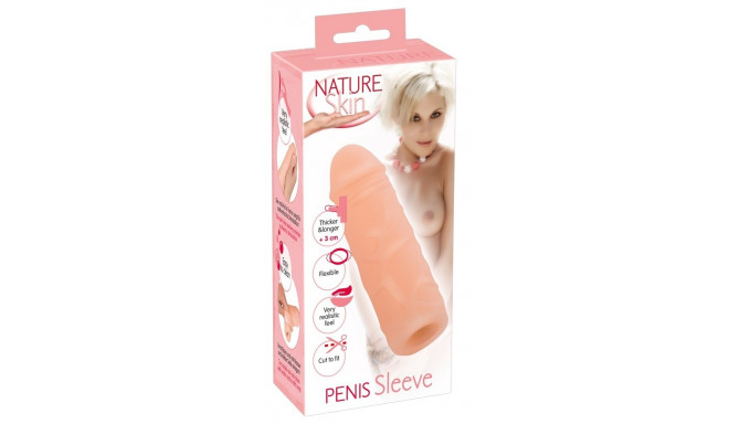 Nakładka na penisa +3cm Nature Skin