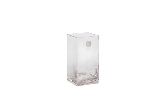 Vase IN HOME 10x10xH20cm, clear glass