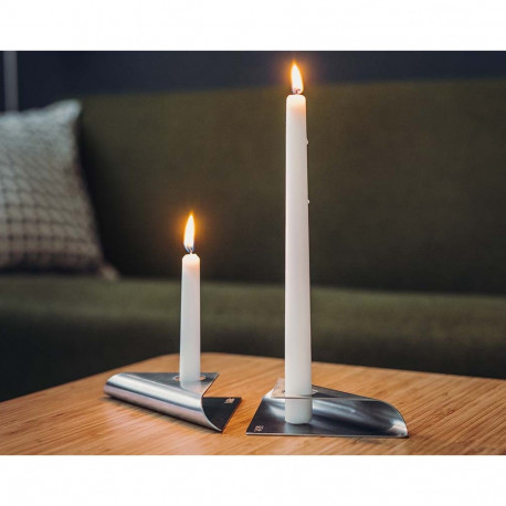 HOFATS SQUARE CANDLE set silver, 4 pcs.
