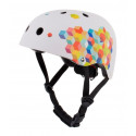 Kask M dla dzieci 3-7 lat TRACKER - SUN BABY z lampką LED cubic biały