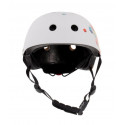 Kask M dla dzieci 3-7 lat TRACKER - SUN BABY z lampką LED cubic biały