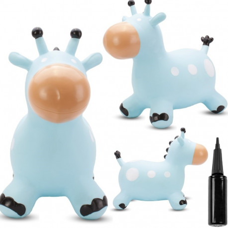 Kummist hüppeloom lastele Kaelkirjak 58cm pumbaga, sinine