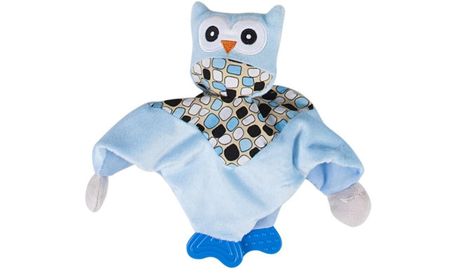 Sun Baby plush toy with a teether Blue owl