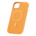 Magnetic Phone Case for iPhone 15 Plus Baseus Fauxther Series (Orange)