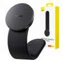 Magnetic car phone holder Baseus with wireless charger (black)