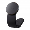 Magnetic car phone holder Baseus with wireless charger (black)