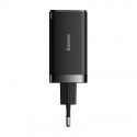 Wall charger Baseus GaN5 Pro 2xUSB-C + USB, 65W (black)