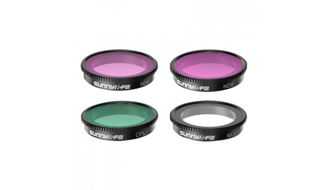 Set of 4 filters MCUV+CPL+ND4+ND8 Sunnylife for Insta360 GO 3/2