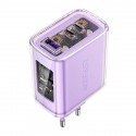 Wall charger Acefast A45, 2x USB-C, 1xUSB-A, 65W PD (purple)