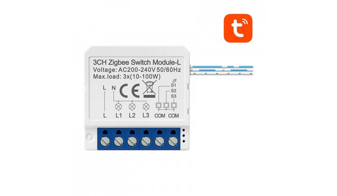 Smart Switch Module ZigBee Avatto LZWSM16-W3 No Neutral TUYA