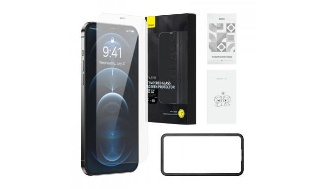 Baseus Schott HD Tempered Glass with dust filter 0.3mm for iPhone 12 Pro Max
