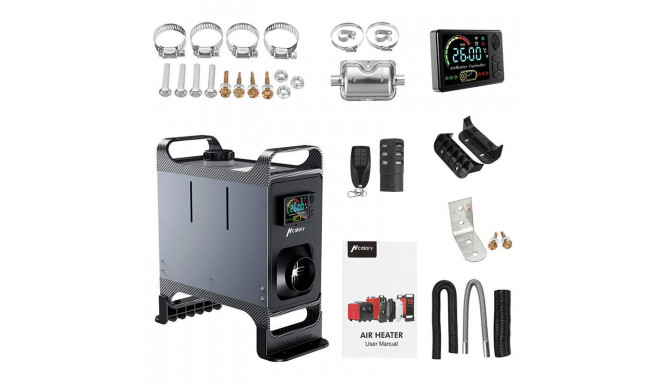 Parking heater HCALORY HC-A02, 8 kW, Diesel, Bluetooth (gray)