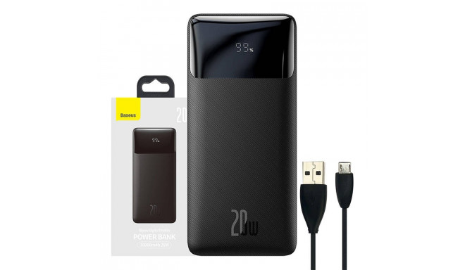 Powerbank Baseus Bipow 30000mAh, 20W (black)