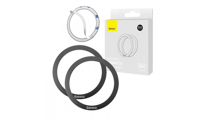 Baseus Halo Magnetic Ring for phones, , MagSafe (black)