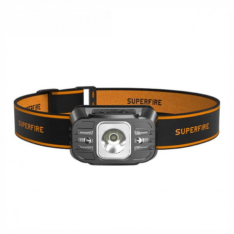 Superfire HL75-X headlamp flashlight, 220lm, USB