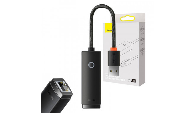 Baseus Lite Series USB to RJ45 network adapter, 100Mbps (black)