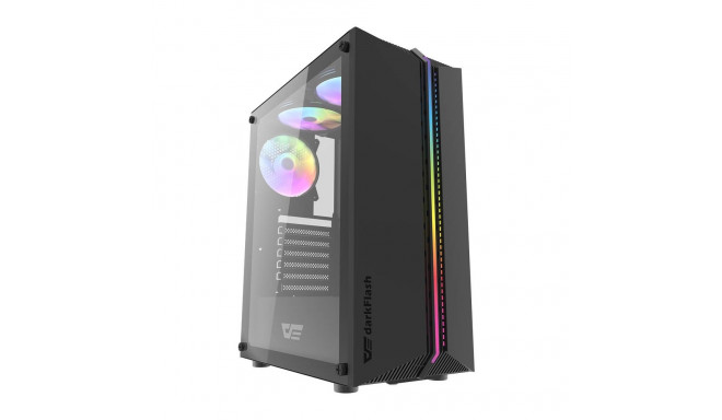 Darkflash DK151 LED computer case (black) + 3 RGB fans