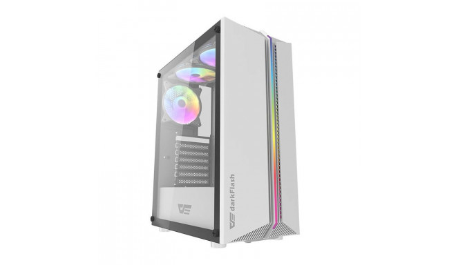 Darkflash DK151 LED computer case (white) + 3 RGB fans