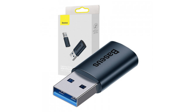 Baseus Ingenuity USB-A to USB-C adapter OTG (blue)