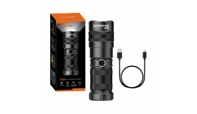 Flashlight Superfire GT60, 2600lm, USB-C