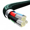 Baseus Rapid Series 3-in-1 cable USB-C For M+L+T 20W 1.5m (Green )