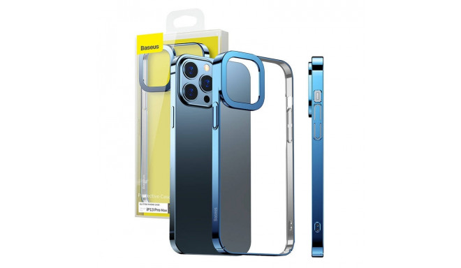 Baseus Glitter Transparent Case for iPhone 13 Pro Max (blue)