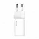 Baseus Super Si Quick Charger 1C 25W with USB-C cable for USB-C 1m (white)