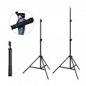 Photo studio background support Puluz 2x2m + Backdrops 3 pcs PKT5204