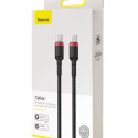 Baseus Cafule PD2.0 100W flash charging USB For Type-C cable (20V 5A)2m Red+Black
