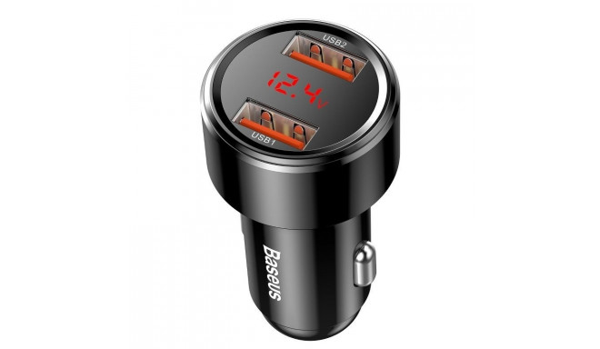 Ładowarka samochodowa Baseus Magic 2x USB QC 3.0 45W (czarna)