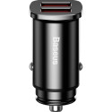 Baseus Square Car Charger 2xUSB QC3.0 5A 30W (Black)