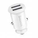 Baseus Grain Car Charger 2x USB 5V 3.1A (white)