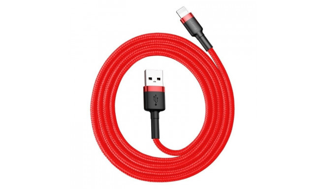 Baseus Cafule USB Lightning cable 2.4A 1m (black + red)