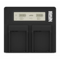 Newell DC-LCD dual-channel charger for BP-955/975 batteries for Canon