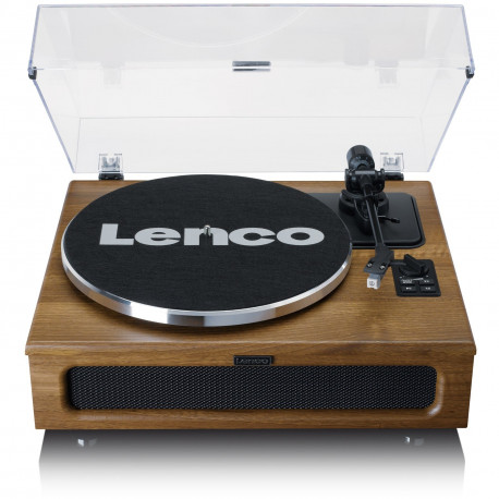Turntable with 4 built- in speakers Lenco, wood
