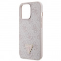 Guess case for iPhone 13 Pro Max 6,7" GUHCP13XP4TDSCPP pink HC PU Leather Metal Logo Strass Crossbod