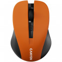 CANYON MW-1, 2.4GHz wireless optical mouse with 4 buttons, DPI 800/1200/1600, Orange, 103.5*69.5*35m