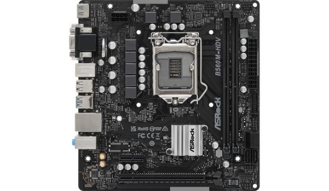 ASRock emaplaat B560M-HDV R3.0 Intel B560 LGA 1200 (H5) micro ATX