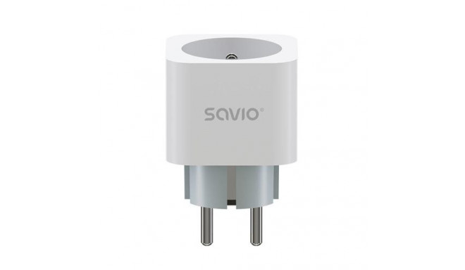 Savio WI-FI smart socket 16A AS-01 White Wireless