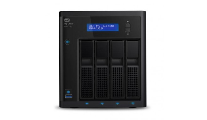 Western Digital My Cloud PR4100 NAS Desktop Ethernet LAN Black N3710