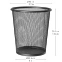 art moon MESH 2 prügikasti komplekt, 12 l, L26.5xH29.5xD26.5 cm, materjal: pulbervärvitud teras