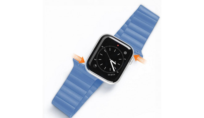 DUX DUCIS strap CHAIN magnetic silicone for Apple Watch 42 / 44 / 45 mm blue