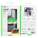 HOCO AS1 case with rotating ring compatible with MagSafe for IPHONE 15 PRO MAX black