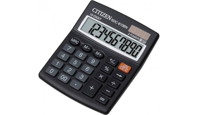 CITIZEN CALCULATOR OFFICE SDC-810NR, 10-DIGIT, 127X105MM, BLACK