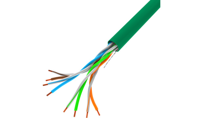 LANBERG LAN UTP kaabel 100MB/s 305m juhe CCA roheline