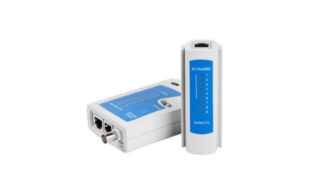 Lanberg NT-0401 võrgukaabli tester UTP/STP kaablitester Sinine, Valge