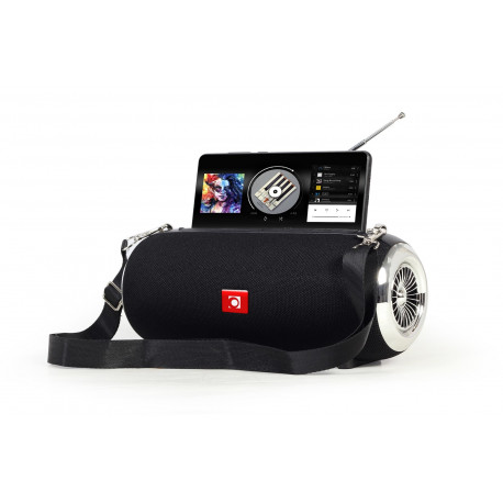 Gembird SPK-BT-17 kaasaskantav Bluetooth kõlar FM-raadioga, must