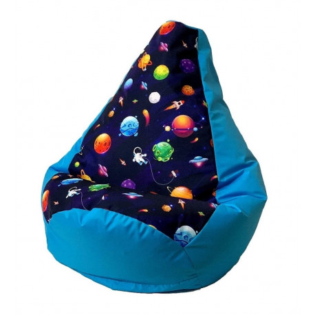 Sako kott-tumba pirni mustriga sinised planeedid L 105 x 80 cm